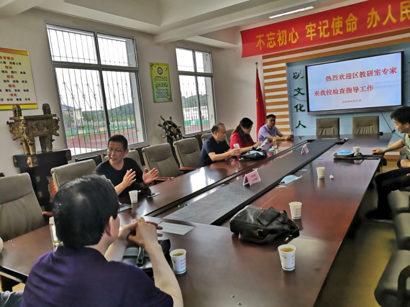 6月17日黄陂区教研室专家来我校指导工作 - 武汉市黄陂区姚家集街道姚